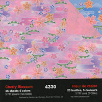 Double-Sided Cherry Blossom 6" 25 Sheets