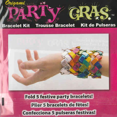 Party Gras Origami Bracelets (FOIL PAPER EDITION)