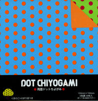 Double-Sided Dot Pop Chiyogami 6" 36 Sheets