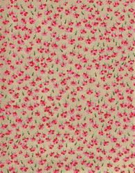 1010-1011C  Yuzen Chiyogami--Pink and red flowers on a gold background