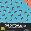 Double-Sided Dot Cat Chiyogami 6" 36 Sheets