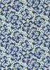 1047C Yuzen Chiyogami--Dark blue flower outlines on a bed of white blossoms