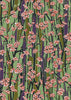 1062C Yuzen Chiyogami--sprays of pink flowers on black branches with turquoise background
