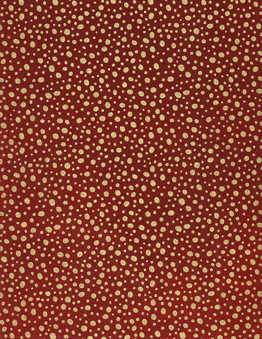 211-212C Yuzen Chiyogami--gold on red background