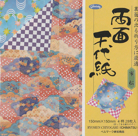 Double-Sided Ryomen Ichimatsu 6" 28 Sheets