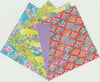 Double-sided Washi Ryomen Chiyogami Sayagata (interlocking pattern)  6" 28 Sheets