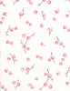 732-733C Yuzen Chiyogami--branches of pink plum blossoms on a white background