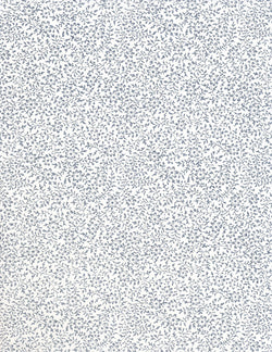 738C Yuzen Chiyogami--simple silver filigree floral pattern on white background