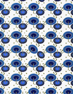 889C Yuzen Chiyogami--blue and black parasols on white background with gold accents