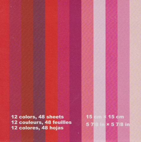 Assorted Solid Colors 6" Red 48 Sheets