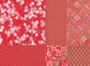 Chiyogami Assortment--Red Again 15cm 36 Sheets